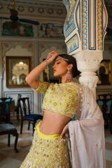 Fluorescent Green LehengaDSC03935