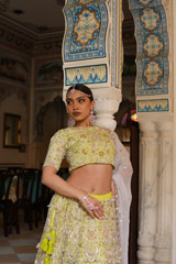 Fluorescent Green LehengaDSC03941