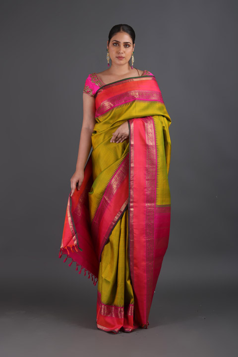 Green Silk Saree