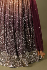 Brown Ombre Corset LehengaDSC04342