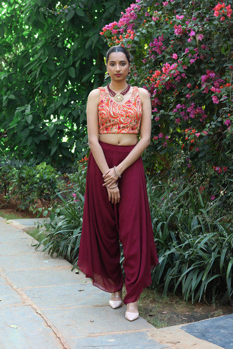 Asymmetric Crop Top And Pants