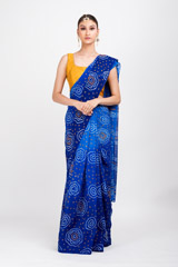 Blue Raidana Bandhej Saree_DSC6305-Edit