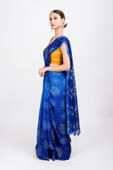 Blue Raidana Bandhej Saree_DSC6312-Edit