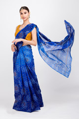 Blue Raidana Bandhej Saree_DSC6317-Edit