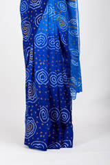 Blue Raidana Bandhej Saree_DSC6319
