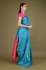 Blue Zari Silk SareeDSC03811