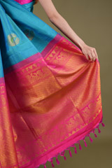 Blue Zari Silk SareeDSC03813
