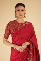 Red Border SareeDSC07271