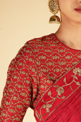 Red Border SareeDSC07276