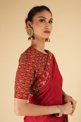 Red Border SareeDSC07280