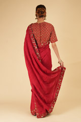 Red Border SareeDSC07283