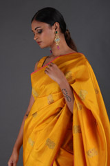 Yellow Silk SareeIMG_9364
