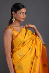 Yellow Silk SareeIMG_9368