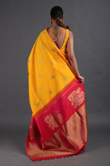 Yellow Silk SareeIMG_9369