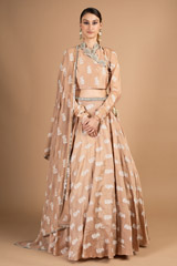 Ambi Print  Angarakha Blouse And Skirt  Set