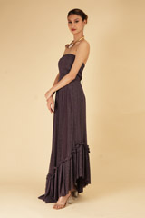 Purple Embellished Pleated GownDSC07214