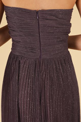 Purple Embellished Pleated GownDSC07216