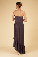 Purple Embellished Pleated GownDSC07217
