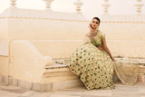 Pista Green Sequin Satin Lehenga SetDSC02610