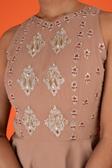 Ambi Print Peplum Top And SkirtDSC03095