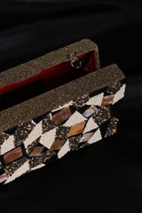 Embellished Fur Suede ClutchIMG_2059