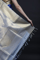 Navy Blue Silk Saree_MG_9350