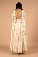 Cream Kalidar Cape GownDSC00012