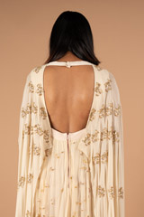 Cream Kalidar Cape GownDSC00013