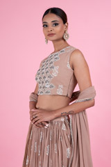 Beige Ambi Paisley Lehenga SetDSC02941