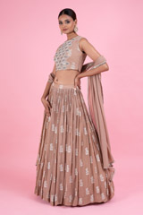Beige Ambi Paisley Lehenga SetDSC02942