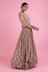Beige Ambi Paisley Lehenga SetDSC02943