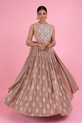 Beige Ambi Paisley Lehenga SetDSC02945
