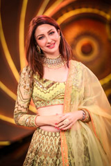 Green Silk Chanderi Lehenga Set784B1500