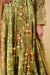 Green Silk Chanderi Lehenga SetDSC00194