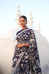 Blue Saree Blouse Set