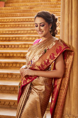 Golden Silk Saree