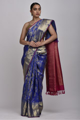 Royal Blue Silk Saree2275_video