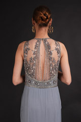 Grey Drape DressDSC07869