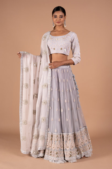 Icev Grey Keri Lehenga