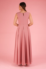 Muted Pink Creeper Yoke GownDSC02366