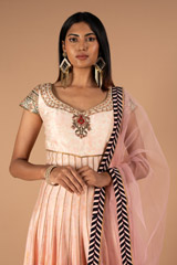 Blush Peach Anarkali SuitDSC00203