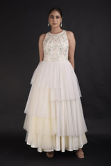 White Tulle Gown