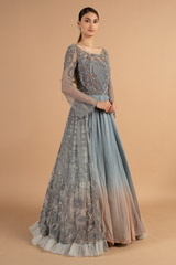 Grey-Old Rose Shaded Backless GownDSC00929