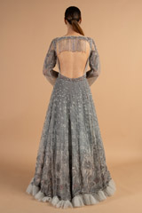 Grey-Old Rose Shaded Backless GownDSC00933