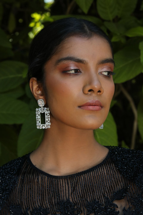 Stone Embedded Earrings