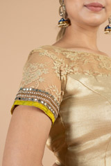 Golden Saree Blouse2