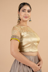 Golden Saree Blouse3