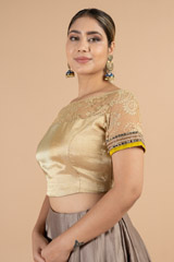 Golden Saree Blouse4