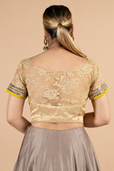Golden Saree Blouse5