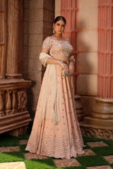 Peach Wave Butis LehengaIMG_0121